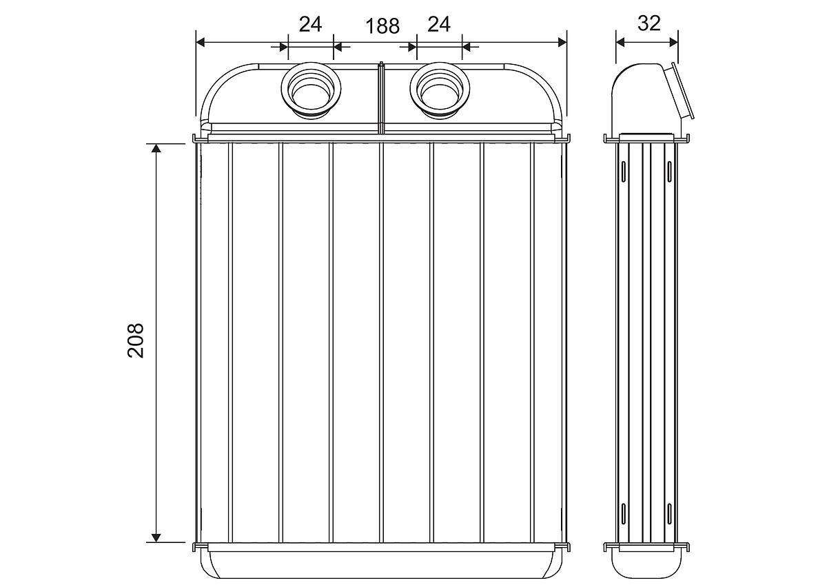 Schimbator caldura, incalzire habitaclu 811687 VALEO